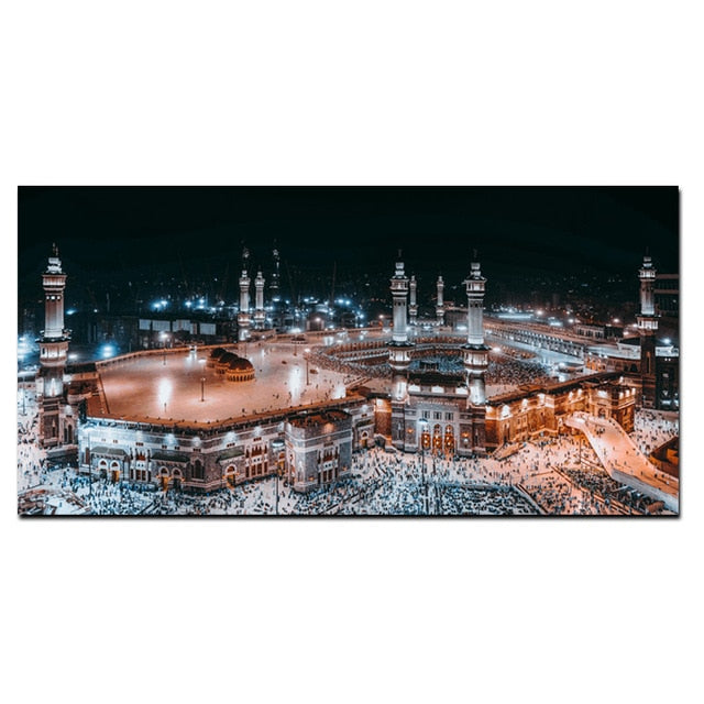 Mecca Landscape HD Islamic Canvas Art